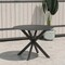 Cosco CosmoLiving by Cosmopolitan, Circi Collection, Dining Table with Glass Top, Black and Charcoal 88289BGYE - alternate 1